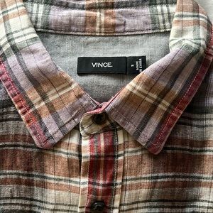 Vince, 100% Linen, Button up casual shirt.